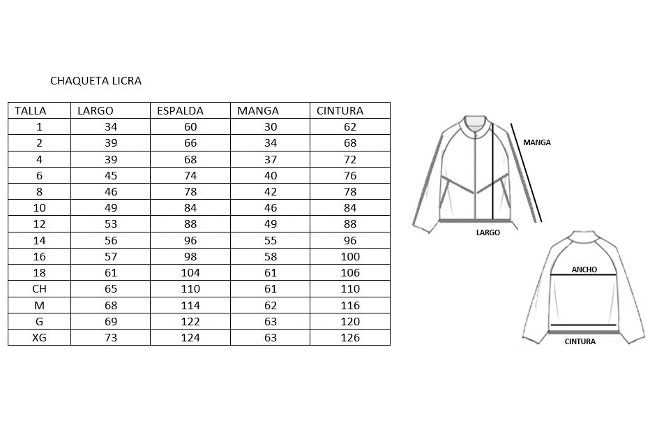 CARDINAL CHAQUETA LICRA