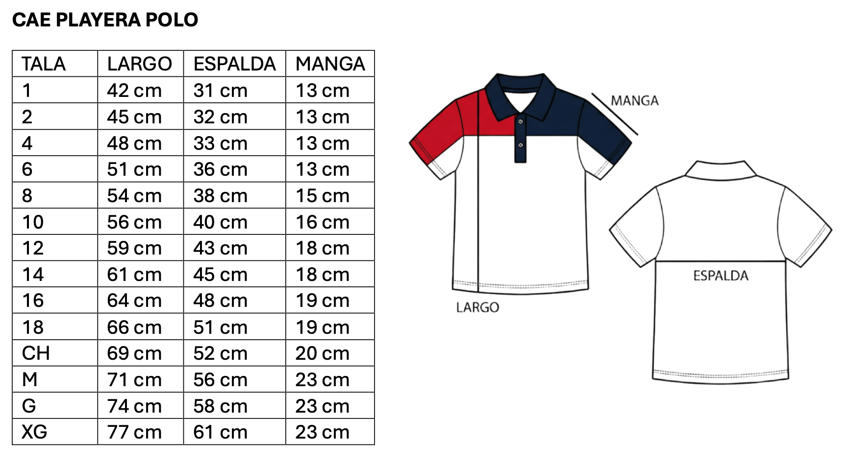 CAE PLAYERA POLO