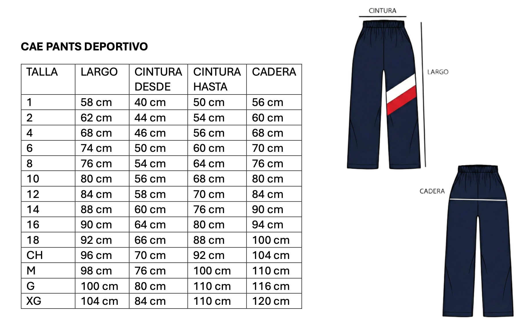 CAE PANTS DEPORTIVO