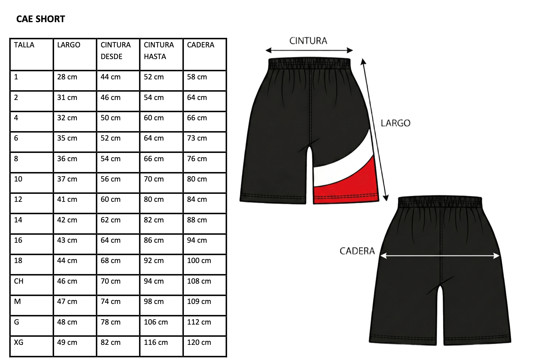CAE SHORT DEPORTIVO
