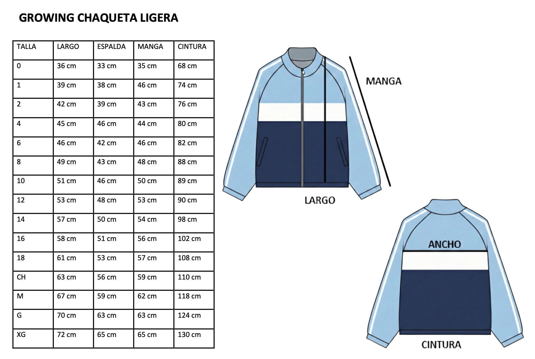 GROWING CHAQUETA LIGERA