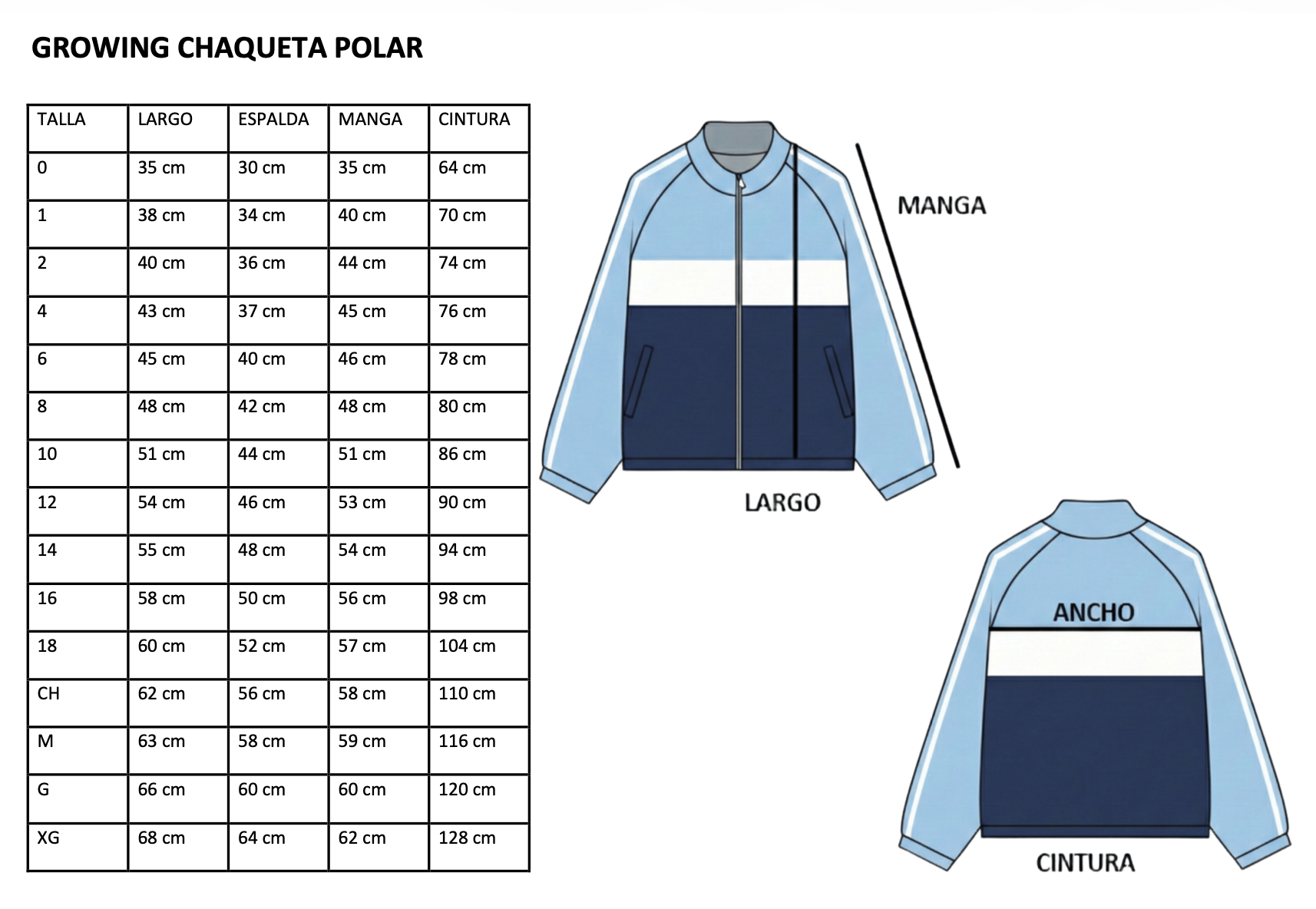 GROWING CHAQUETA POLAR
