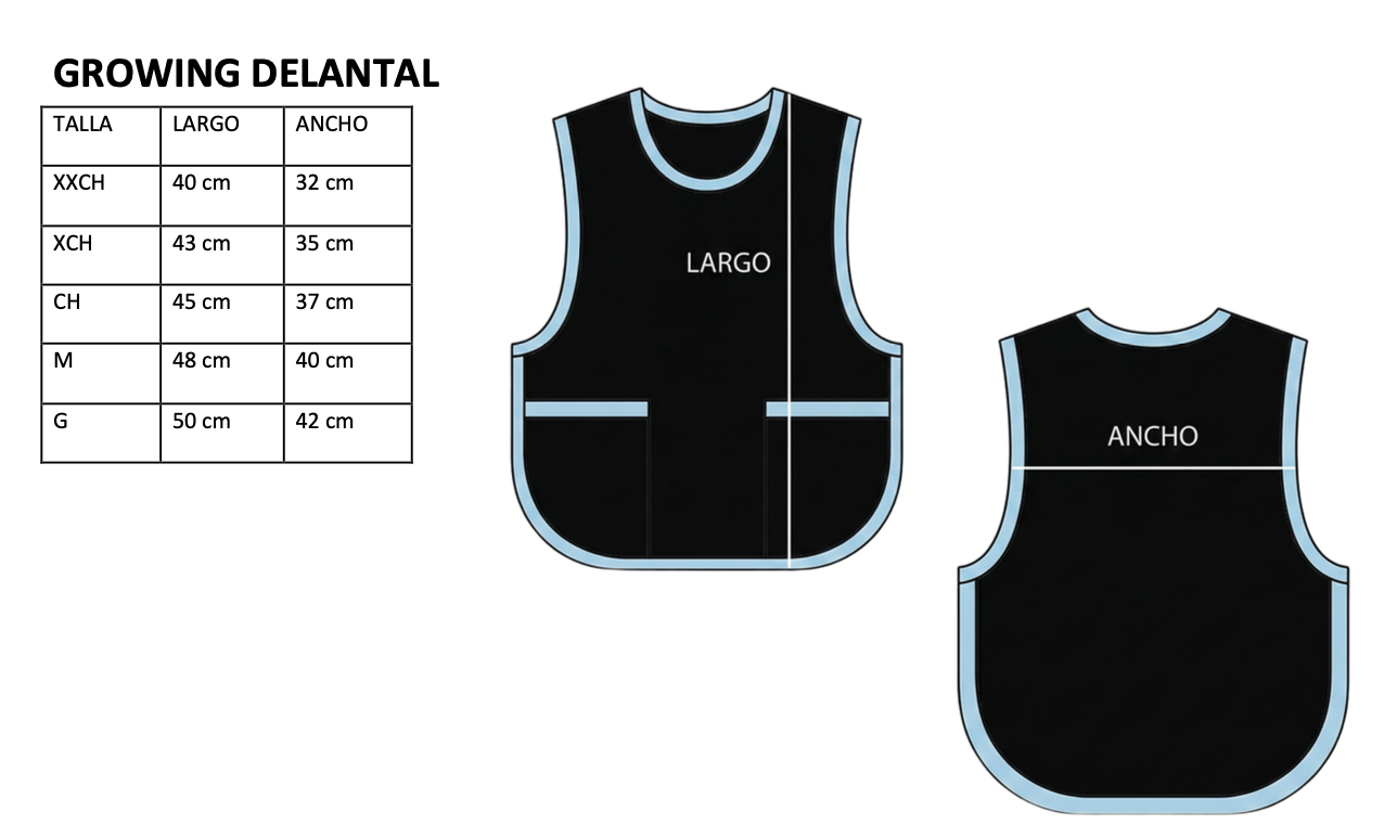 GROWING DELANTAL
