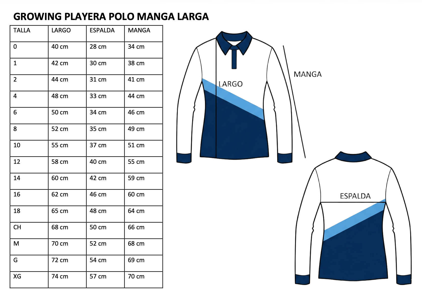 GROWING PLAYERA POLO M/L