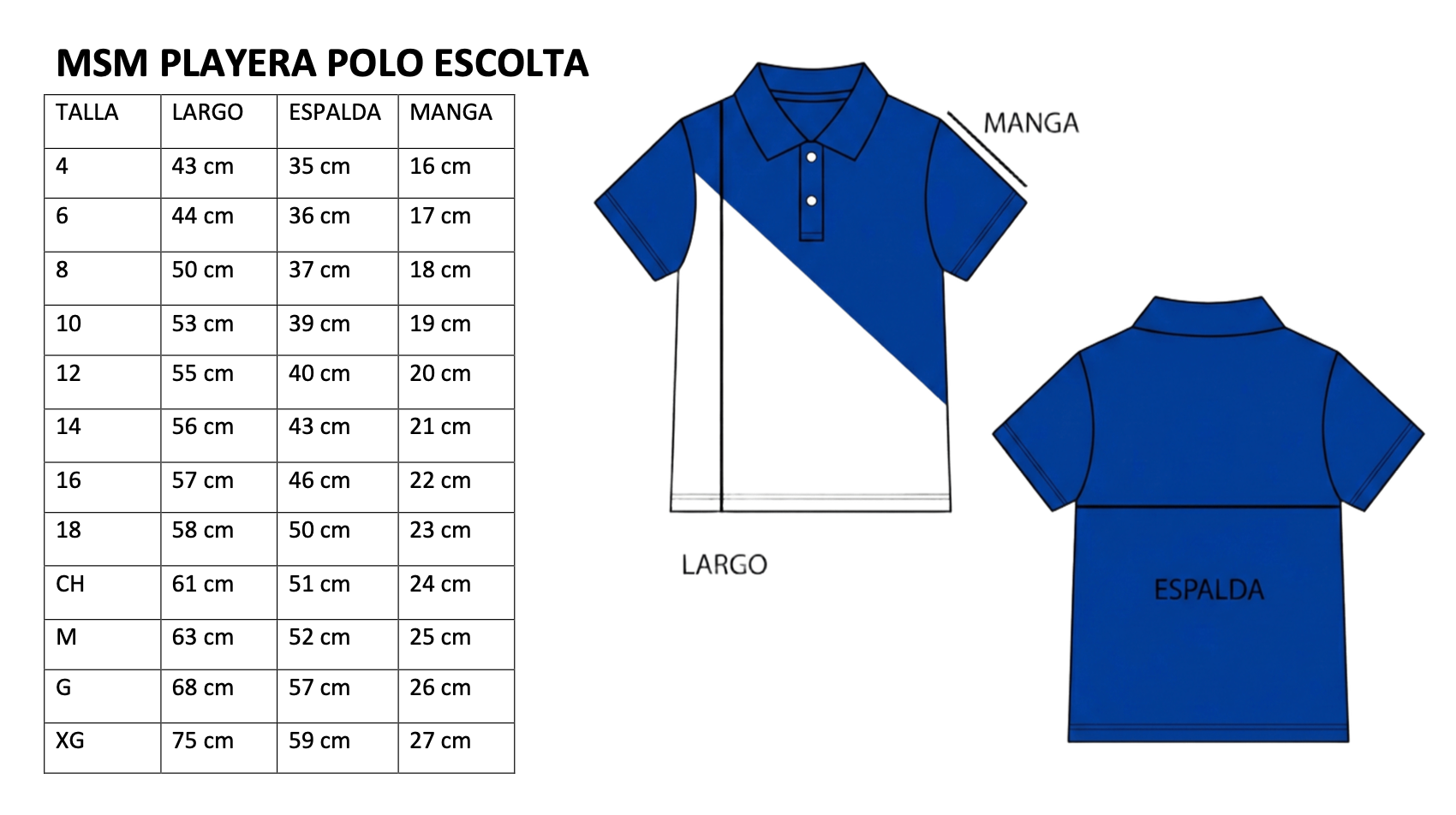 MSM PLAYERA POLO ESCOLTA
