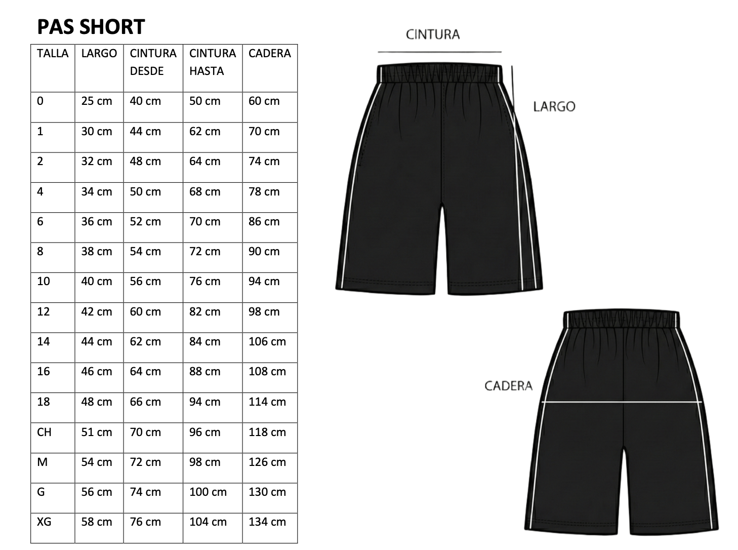 PAS SHORT