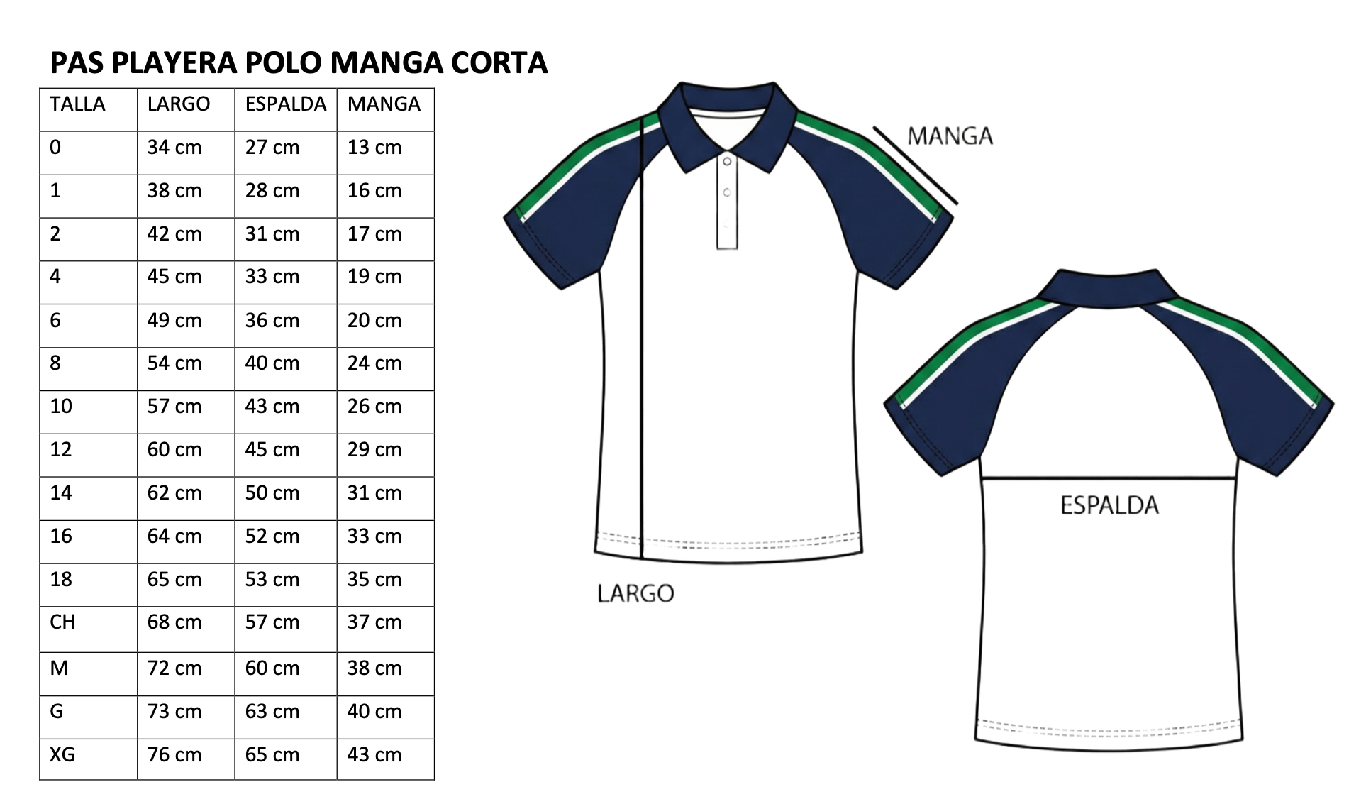 PAS PLAYERA POLO M/C