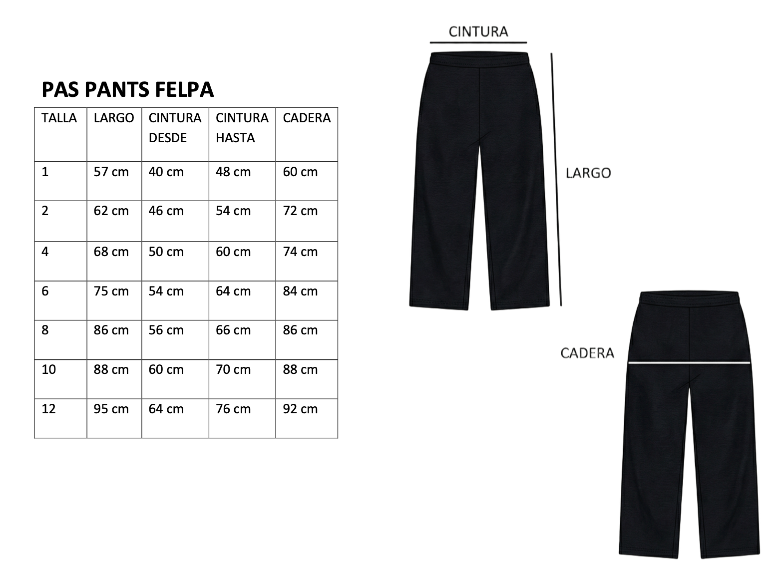 PAS PANTS FELPA