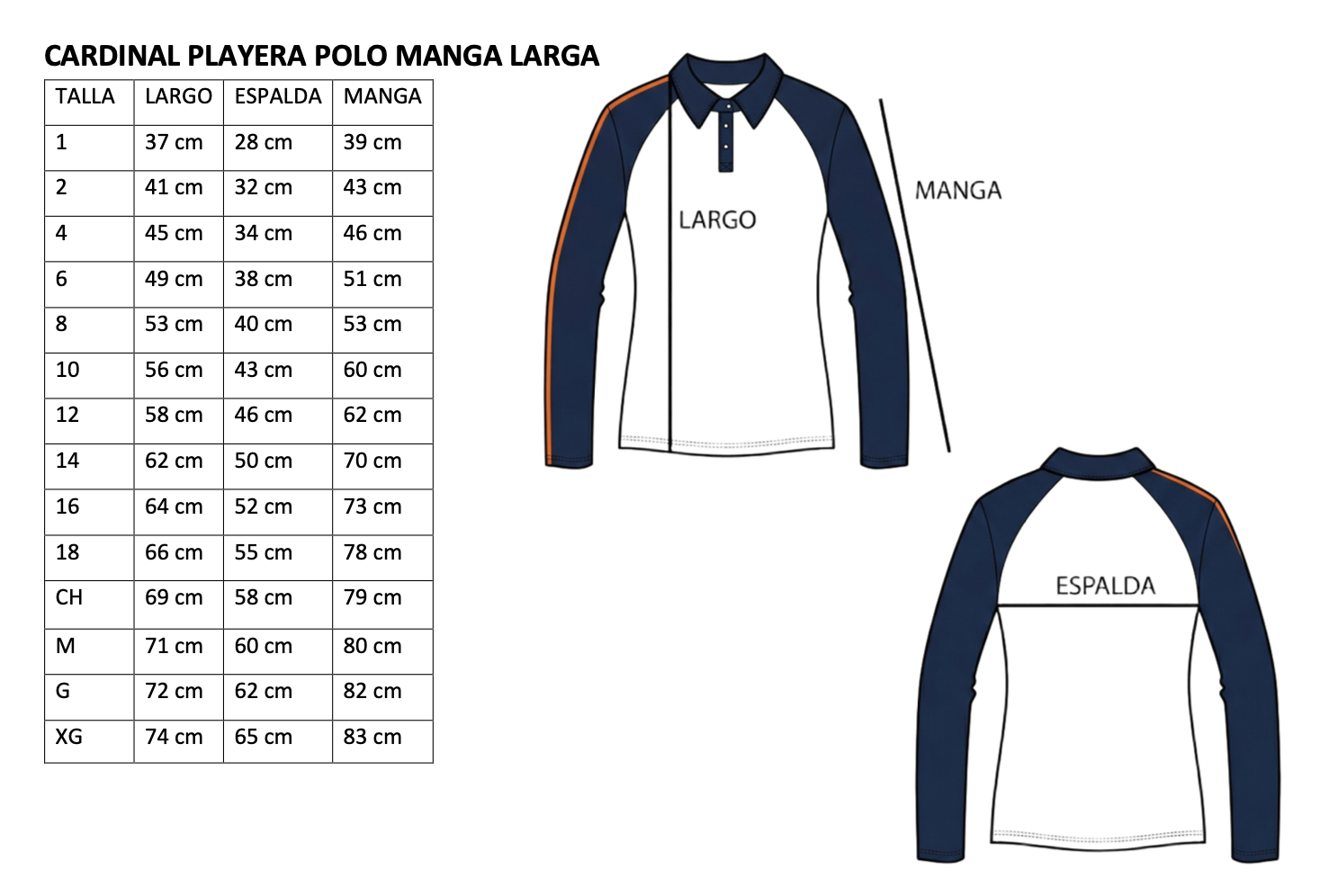 CARDINAL PLAYERA POLO M/L