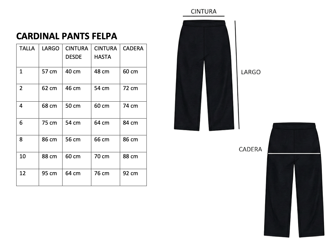 CARDINAL PANTS FELPA