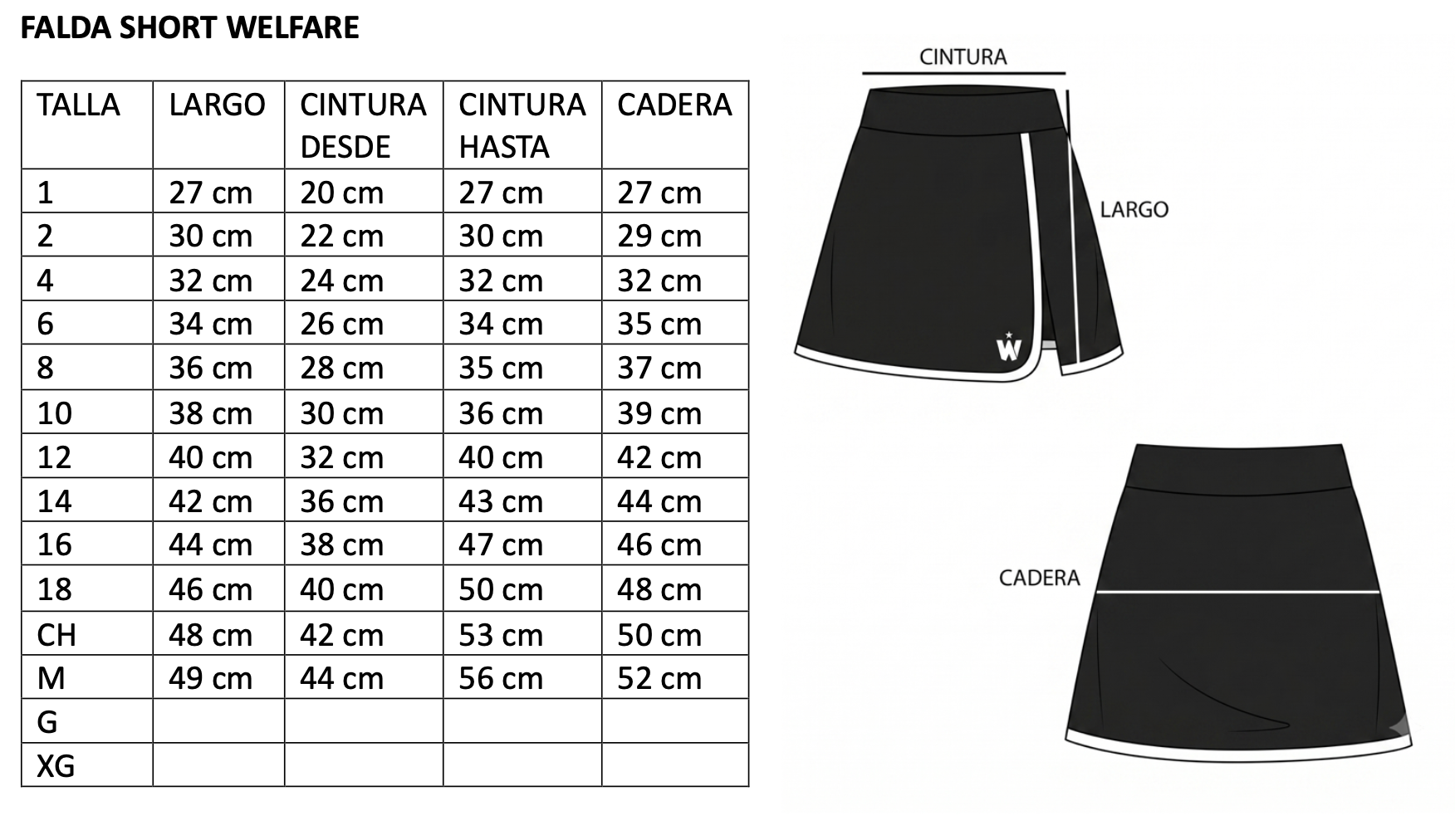 WELFARE FALDA SHORT