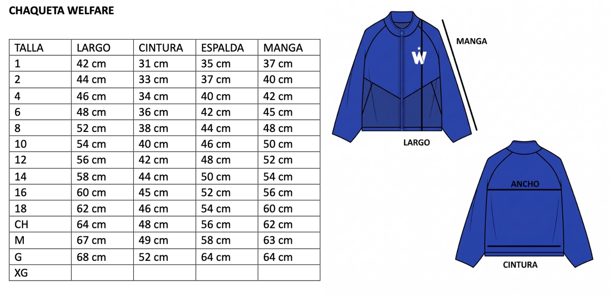 WELFARE CHAQUETA